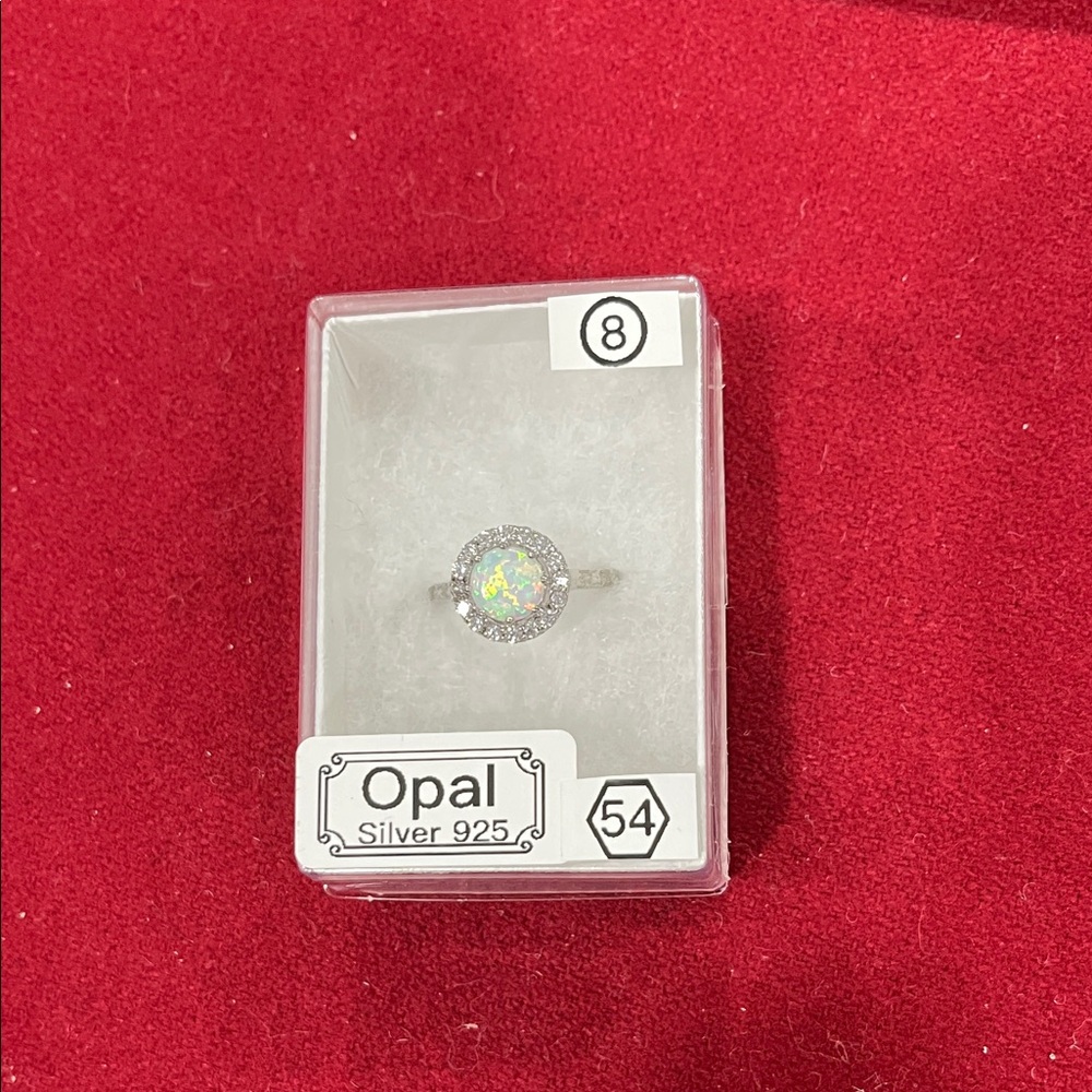 Opal Silver 925 Ring with Opal Stone